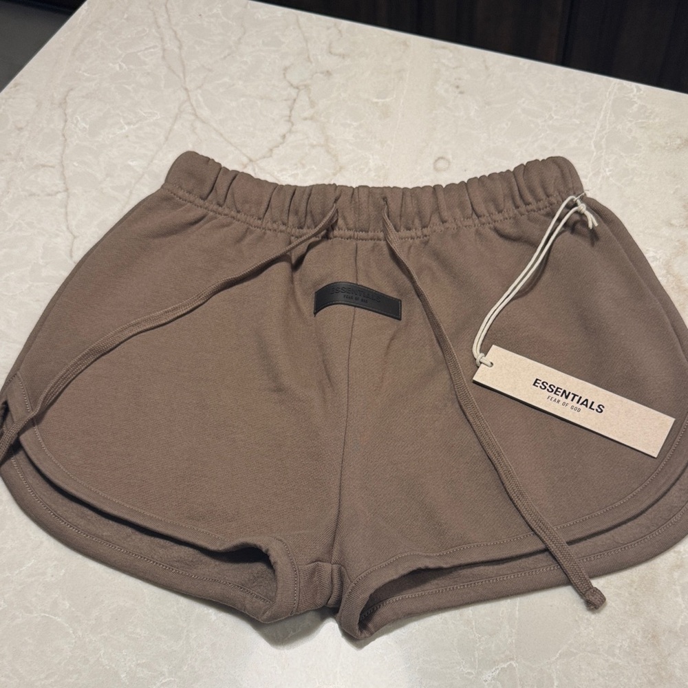 Essentials Women's Tan Athletic Shorts